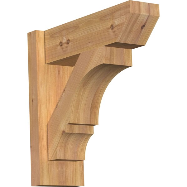 Ekena Millwork Balboa Slat Smooth Outlooker, Western Red Cedar, 5 1/2"W x 16"D x 16"H OUT06X16X16BOA06SWR - main